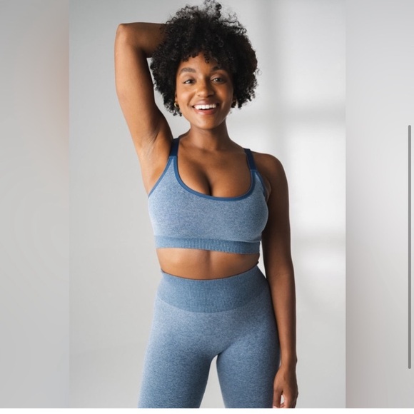 Vitality Formation Scoop neck bra Heather Navy blue - Picture 6 of 7